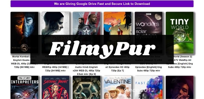 Filmypur 2023 – Filmypur Hollywood & Bollywood HD movies,Tamil Movies